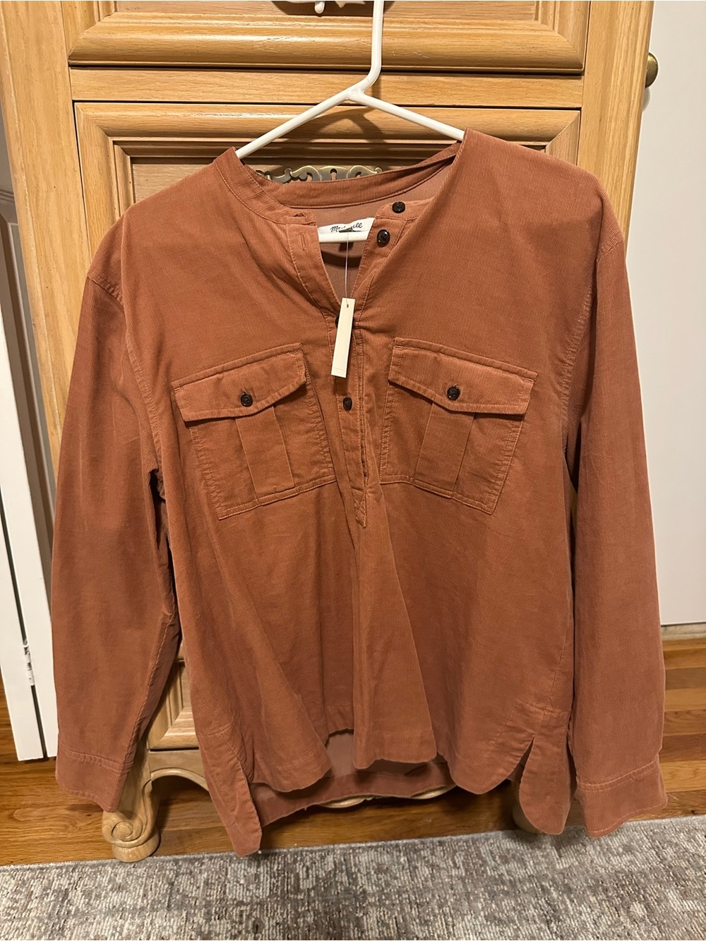 Madewell Pink Corduroy shirt